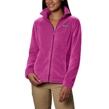 Columbia Jas Dames, Benton Springs Full Zip Fleece Petite Fuchsie, 29OIJEMRS